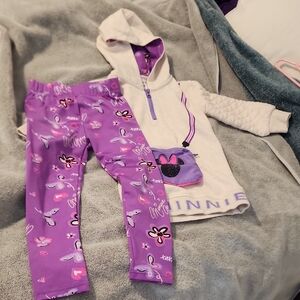 Disney Minnie Mouse Purple and Cream Outfit